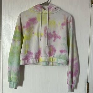 Women’s Forever 21 Tie Dye Cropped Hoodie Size Small